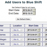 Shift Add Users