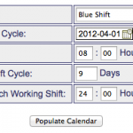 Shift Setup Properties